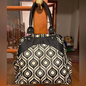 Petunia Pickle Bottom black and white convertible diaper bag